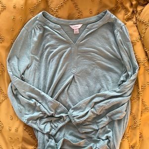 Long sleeve green shirt